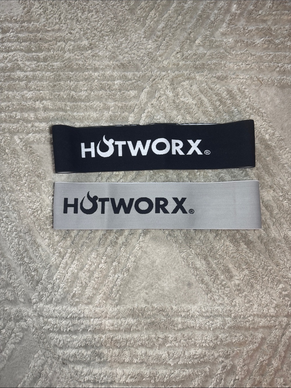 Hot Worx Hot Buns Resistance Bands Set - Black & Gray
